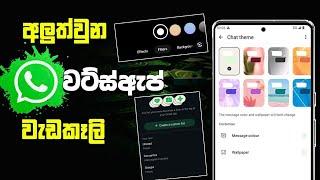 Whatsapp new update 2024 sinhala | whatsapp theme change sinhala | whatsapp new features