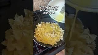 Here is a quick & easy noodle & egg recipe! #asmr