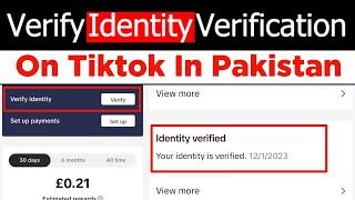 How To Verified Identity Verification On Tiktok | Tiktok Creativity Program Beta Verify Identify
