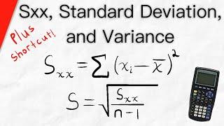 Sxx, Standard Deviation, and Variance | Statistics