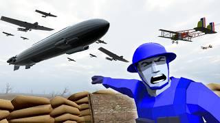 TRENCH DEFENSE as a WW1 JETPUNK Air Force Pilot in Ravenfield!