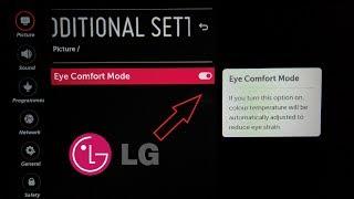 LG SMART TV WebOS - Eye Comfort Mode