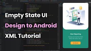 Empty State UI Design | Figma to Android Studio | XML Tutorial