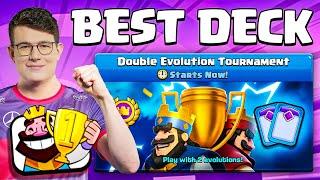 BEST DOUBLE EVOLUTION TOURNAMENT DECK IN CLASH ROYALE!