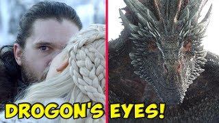 The Truth Behind Drogon's Strange Glare At Jon Snow! ️ SEASON 8 