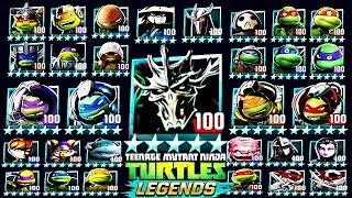 ALL 81 PLATINUM LEVEL 100 CHARACTERS (TMNT LEGENDS)