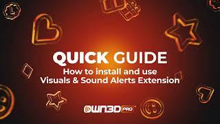 HOW TO install and use Visuals & Sound Alerts Extension - GUIDE