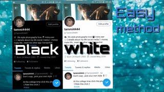 How to change Twitter background // how to change white into black in Twitter screen // dark  mood