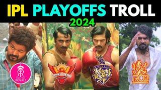 IPL TROLL | IPL PLAYOFFS TROLL | IPL POINTS TABLE TROLL 2024 | KKR | SRH | RR | RCB | TOP TROLLS