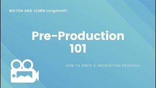 Pre-Production 101: How to Write a Production Proposal