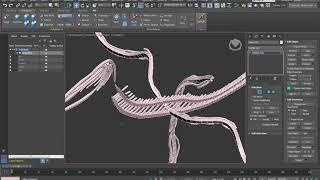 3ds max инструмент Strips рисуем дорожки прожилки вены