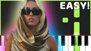 Flowers - Miley Cyrus | EASY Piano Tutorial