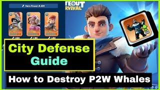 How to destroy any P2W whale if you are F2P - Ultimate guide on City Defense | Whiteout Survival