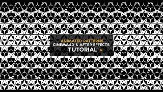 CINEMA4D TUTORIAL - How to make animated patterns (Cinema4D & After Effects)