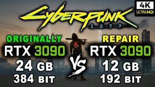 RTX 3090 24 Gb vs RTX 3090 12 Gb in Cyberpunk 2077 | RTX 3090 Refurbished | 4K Benchmark