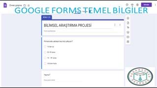 #googleforms ile Formlar Oluşturma ve Anket Hazırlama