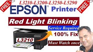 How To Reset Epson L3210 Printer 2024 FREE || Service Required Adjustment Program