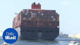 Suez Canal blocked as 200,000-ton cargo ship Ever Given runs aground