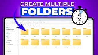 How to Create Multiple Folders and Subfolders at Once on Windows 2024! (Quick & Easy)