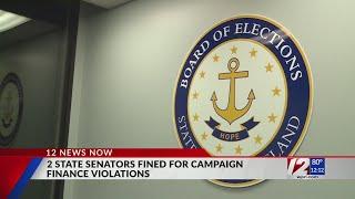 2 state senators fined for campaign-finance violations