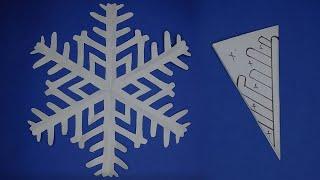 How to make a paper snowflake \ Christmas Decoration Ideas \ DIY Tutorials .