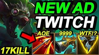 Wild Rift China Twitch Adc - 17KILL Carry - AD Twitch Best Build Runes - Challenger Twitch Gameplay