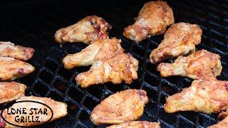 EASY Smoked Naked Wings Recipe on the Lone Star Grillz Pellet Smoker