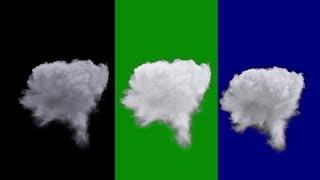 Smoke Explosion Black, Green and Blue Screen Effect Animation