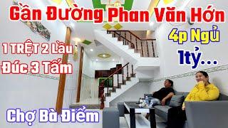 Nhà hóc môn 2lâu chỉ 1tỷ...4p ngủ 3wc sát đường Phan Văn Hớn Gần chợ Bà Điểm #nhahocmon