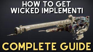 Complete Guide to get the Wicked Implement Exotic Scout Rifle! (SECRET EXOTIC MISSION GUIDE)