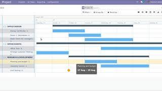 Web Gantt View for Project Task in Odoo