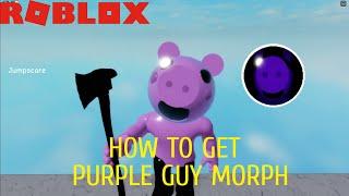 How to get "Purple Guy" badge + Purple Guy morph in Roblox Piggy Book RP