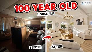 100 Year Old Craftsman House Flip | Full Before and After Renovation