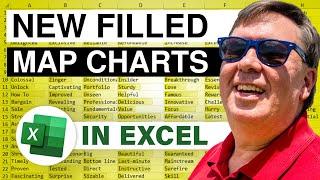 Excel - Filled Map Charts for Country, State, County, or Zip Code - Episode 2061
