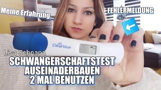 CLEARBLUE SCHWANGERSCHAFTSTEST DIGITAL | AUSEINANDERGEBAUT | FEHLERMELDUNG | MEHRMALS BENUTZEN |