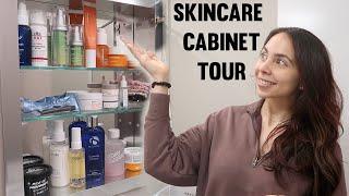 WHAT'S IN MY SKINCARE CABINET (Bathroom Tour)
