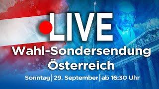 Wahl-Sondersendung Österreich - Live aus dem Parlament