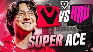 SEN TenZ GETS A SUPER ACE & DESTROYED KRU !!! | VCT Americas