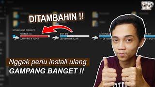 Cara Menambah Kapasitas Local Disk C yang penuh Tanpa Install Ulang (GRATIS)