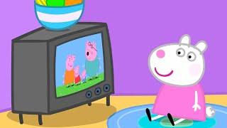 Suzy Sheep Watches Peppa On TV  | Peppa Pig Full Episodes