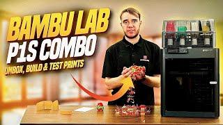 BAMBU LAB P1S COMBO - UNBOX, BUILD & TEST PRINTS