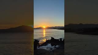 Beautiful sunset in Puerto del Carmen, Lanzarote, Canary islands