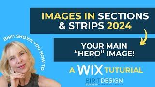 #7 Make the Main Image on Your Wix Website Home Page Look Fantastic in 2024 using Sections & Strips