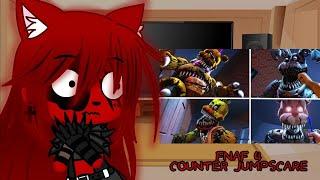 FNIA 4 reagindo a Fnaf 4 counter jumpscares (Gacha club) Fnia react