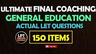 ULTIMATE FINAL COACHING - GENED ACTUAL LET