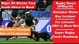 Rugby News: 30/May Springboks Vs All Blacks Tour Returns. Jacques Nienaber Waterboy. TRC Binned!