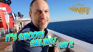 Smooth Sailing! Day 2 On the Disney Wonder Cruise | Palo Dinner & Pool Day