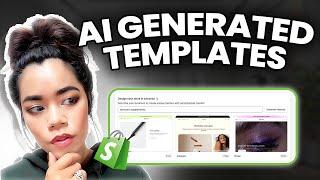 I Tried The new Shopify Ai  Website Generator  | shopify 2024