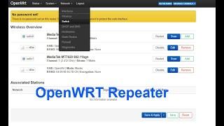 How to make repeater / wifi extend with openwrt. Câu sóng wifi với openwrt cực dễ