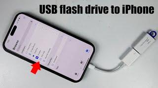 How to connect USB flash drive USB Stick to iPhone